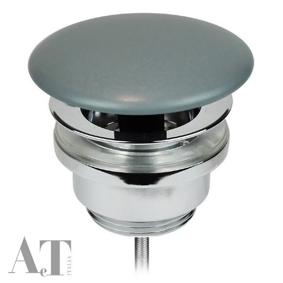 Донный клапан для раковины clic-clack хром, серый ELITE AeT, арт. A038116