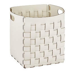 Корзинка Bottega ADJ Италия, 35x35xH40 цвет: белый (панна котта) арт. 1047.10/16 Корзинка Bottega ADJ Италия, 35x35xH40 цвет: белый (панна котта) арт. 1047.10/16