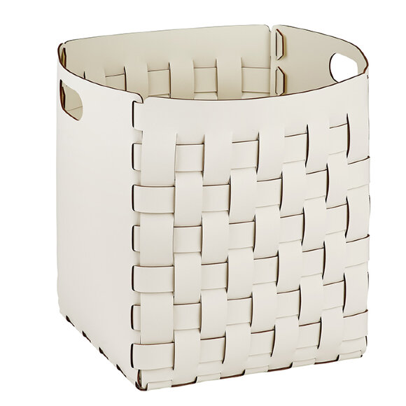 Корзинка Bottega ADJ Италия, 35x35xH40 цвет: белый (панна котта) арт. 1047.10/16
