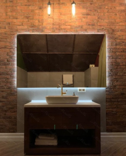 Зеркало с подсветкой 900 х 400 мм Miralls Basic, полотно осветлённое, с кнопкой, арт. Basic900400 Зеркало с подсветкой 900 х 400 мм Miralls Basic, полотно осветлённое, с кнопкой, арт. Basic900400