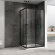 Душевой уголок Schwarzer Diamant 1200x800мм, Черный, ABBER арт. AG02128BH