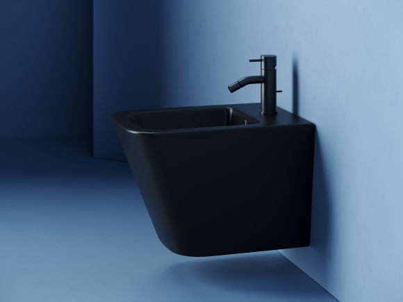 Подвесное биде Ceramica Nova Union, цвет: черный матовый, арт. CN4010MB