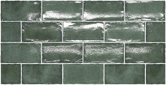 Керамическая плитка 7,5 x 15 см Equipe Altea Pine Green, цвет: зелёный глянец, арт. 27612