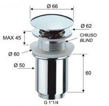 Купить Донный клапан для раковины Remer 904CC114BO цвет белый матовый в Москве