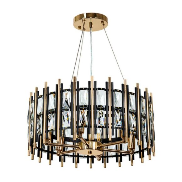 Подвесная люстра, вид хай-тек Alruba Arte Lamp цвет:  черный - A1043SP-6BK