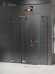 Душевое ограждение L 80x90x200 Avexa copper brushed New Trendy брашированная медь арт. EXK-3692