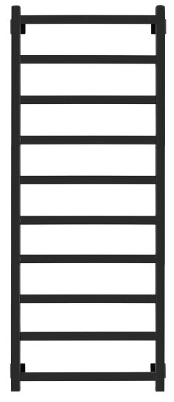 Полотенцесушитель электрический, черный матовый, Secado 120x50, Корсико 1 - 4603777442026
