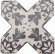 Керамическая плитка BECOLORS CROSS 13,25X13,25 DEC. STENCIL NAVY CEVICA арт. CV67395