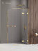 Душевое ограждение R 110x110x200 Avexa gold New Trendy золото арт. EXK-3214