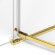 Душевое ограждение R 110x110x200 Avexa gold New Trendy золото арт. EXK-3214