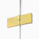 Душевое ограждение R 110x110x200 Avexa gold New Trendy золото арт. EXK-3214