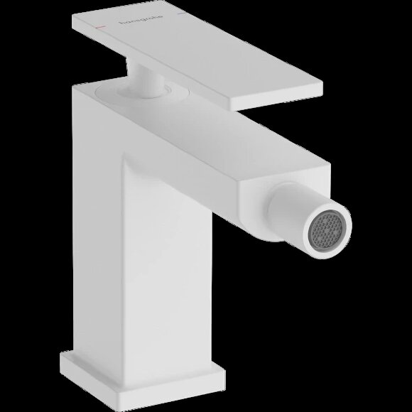 Hansgrohe смеситель для биде со сливным гарнитуром, Tecturis E, матовый белый арт. 73200700