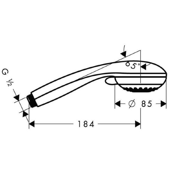 Hansgrohe ручной душ Vario, Crometta 85, глянцевый хром арт. 28562000 Hansgrohe ручной душ Vario, Crometta 85, глянцевый хром арт. 28562000