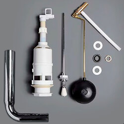 Механизм слива для среднего бачка ar 812 с латунной трубой, Arcade Simas, хром арт. D11 cr