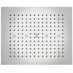 Верхний душ 570x470 мм, с 12 LED RGB, блок питания/управления, Cromoterapia BOSSINI Rectangular арт. H37455.030 цвет: хром Верхний душ 570x470 мм, с 12 LED RGB, блок питания/управления, Cromoterapia BOSSINI Rectangular арт. H37455.030 цвет: хром