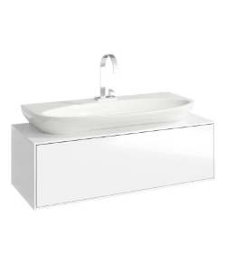 AQWELLA Genesis Подвесная тумба с одним ящиком в цвете белый глянец - GEN0110W AQWELLA Genesis Подвесная тумба с одним ящиком в цвете белый глянец - GEN0110W