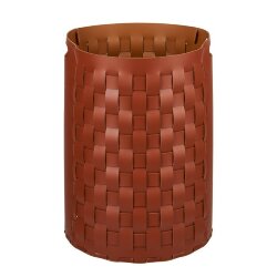 Круглая корзина для белья Bottega ADJ Италия, D40xH57 цвет: бордо (коньяк) арт. 1057.30/09