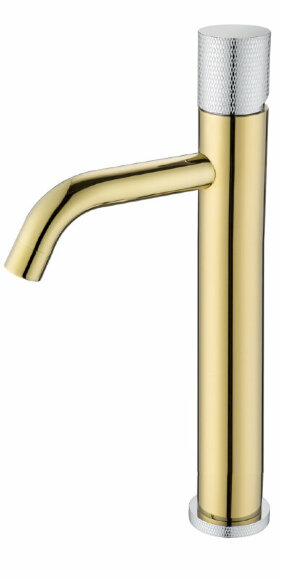 Смеситель для раковины Stick 122-GCR.2 Золото Хром Boheme