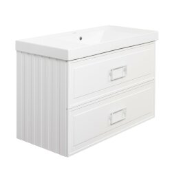 Тумба под раковину подвесная белая белый Cubo La Fenice арт. FNC-01-CUB-B-100-2 Тумба под раковину подвесная белая белый Cubo La Fenice арт. FNC-01-CUB-B-100-2