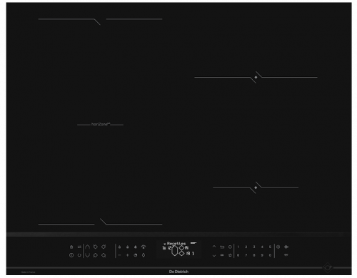 Индукционная варочная панель 51,5 х 65 х 6 см De Dietrich, цвет: чёрный, арт. DPI4431BT Индукционная варочная панель 51,5 х 65 х 6 см De Dietrich, цвет: чёрный, арт. DPI4431BT