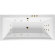 Акриловая ванна Crown Grand 190x90 с гидромассажем Excellent, WAEX.CRG19.SMART.BR
