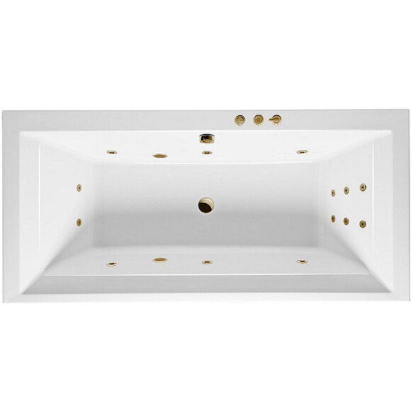 Акриловая ванна Crown Grand 190x90 с гидромассажем Excellent, WAEX.CRG19.SMART.BR