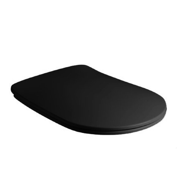 Сиденье для унитаза с микролифтом Kerasan Nolita 539131 цвет: матовый черный