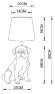 Настольная лампа, вид дизайнерский Bobby Arte Lamp цвет:  белый - A1512LT-1WH