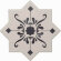 Керамическая плитка BECOLORS STAR 13,25X13,25 DEC. STENCIL NAVY CEVICA арт. CV67396