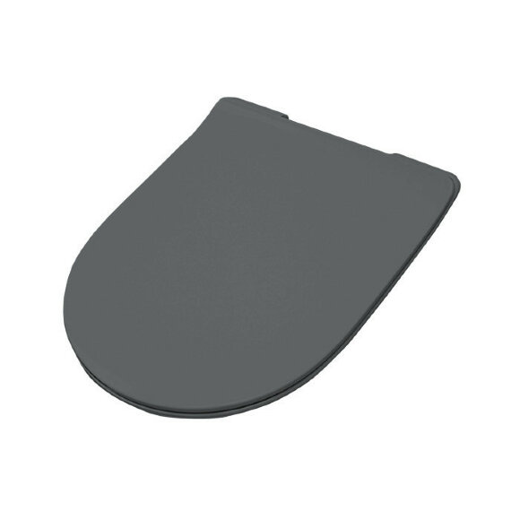 Крышка с сиденьем Slim для унитаза, механизм soft-close, ARTCERAM File 2.0 - FLA014 37, цвет: Серый