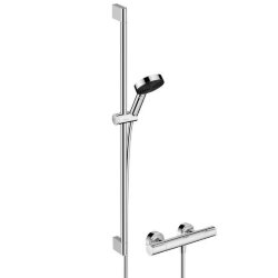 Hansgrohe термостатический смеситель для душа Relaxation с термостатом Element и душевой штангой 90см, Pulsify Select S, глянцевый хром арт. 24271000 Hansgrohe термостатический смеситель для душа Relaxation с термостатом Element и душевой штангой 90см, Pulsify Select S, глянцевый хром арт. 24271000