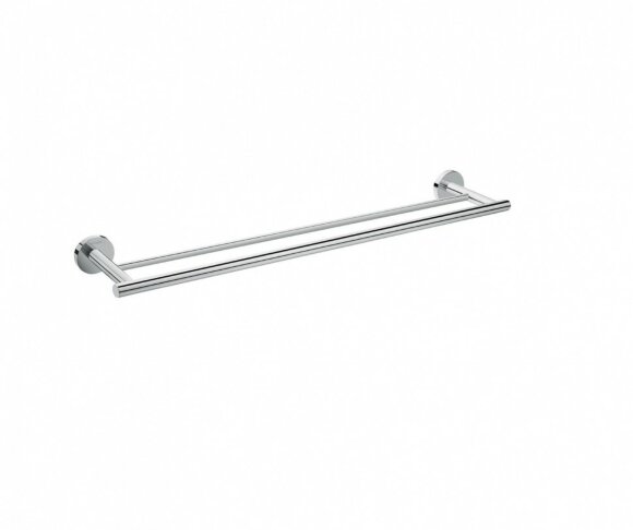 Hansgrohe двойной держатель для банных полотенец 644 мм, Logis Universal, глянцевый хром арт. 41712000