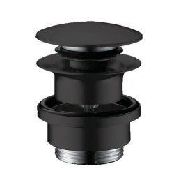 Hansgrohe выпуск для раковины и биде Push-Open, Hansgrohe, 50100670 цвет: черный, матовый черный арт. 50100670 Hansgrohe выпуск для раковины и биде Push-Open, Hansgrohe, 50100670 цвет: черный, матовый черный арт. 50100670