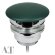 Донный клапан для раковины clic-clack хром, зеленый ELITE AeT, арт. A038143