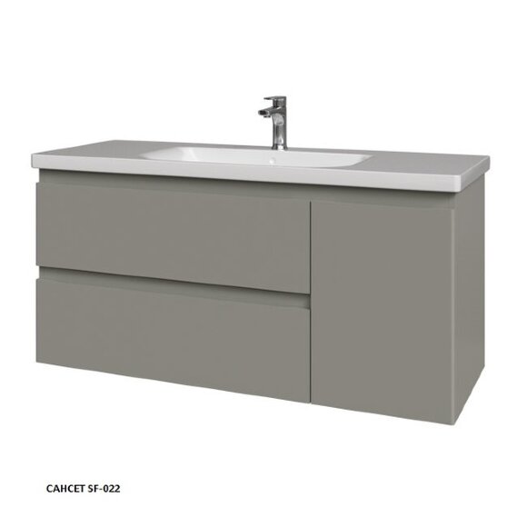 Тумба подвесная Caprigo FORTE 120 116,4x44,6x55 36117R-SF025 цвет: серый