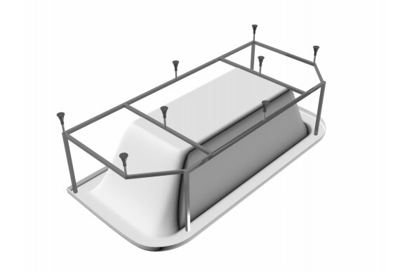 Каркас для ванны 180x85 серый, Options Vayer арт. Гл000006913