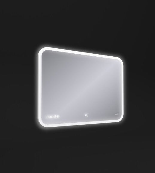 Зеркало DESIGN PRO bluetooth часы с подсветкой, прямоугольное, Cersanit Led, арт. KN-LU-LED070*80-p-Os