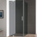 Душевой уголок SLIDER Хром Cezares - SLIDER-AH-1-100-70/80-GRIGIO-Cr