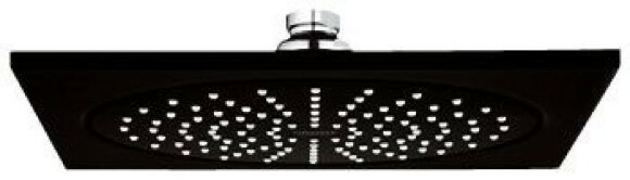 Верхний душ 10" черный бархат, металл, 254 x 254 мм GROHE Rainshower F-Series арт. 27271KS0