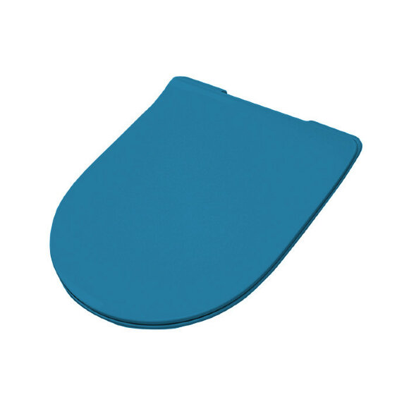 Крышка с сиденьем Slim для унитаза, механизм soft-close, ARTCERAM File 2.0 - FLA014 38, цвет: Голубой