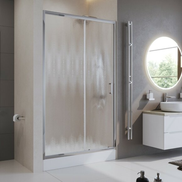 BelBagno Душевая дверь в нишу 120x195 глянцевый хром, Uno-195, арт. UNO-195-BF-1-120-CH-CR