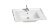 Раковина врезная CeramaLux (белый) 840-70