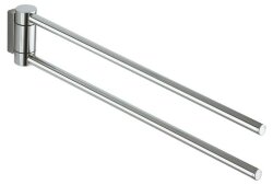 Keuco Держатель для полотенца двойной, поворотный анодированный 43,8 см, Plan, 14918 170000 цвет: хром Keuco Держатель для полотенца двойной, поворотный анодированный 43,8 см, Plan, 14918 170000 цвет: хром