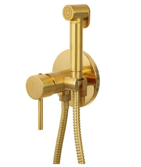 Гигиенический душ со смесителем Remer X STYLE X65WBG, цвет: золото