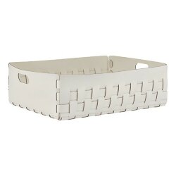 Корзинка Bottega ADJ Италия, 60x50xH20 цвет: белый (панна котта) арт. 1049.10/16 Корзинка Bottega ADJ Италия, 60x50xH20 цвет: белый (панна котта) арт. 1049.10/16