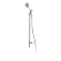 Комплект для душа Noken (стойка, ручной душ, гибкий шланг) хром - N199999726