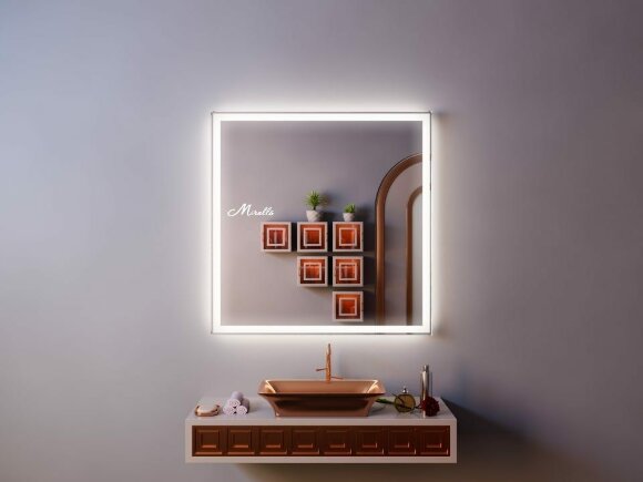 Зеркало в ванную комнату 1000x600мм с LED подсветкой Murano Extra